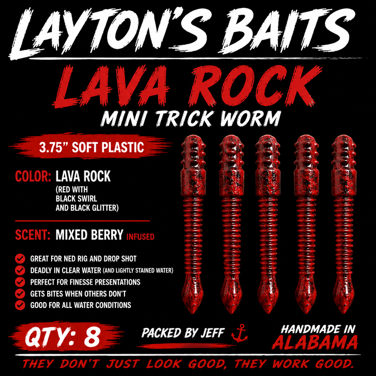 Lava Rock Mini Trick Worm