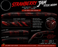 Stick worm - strawberry jam